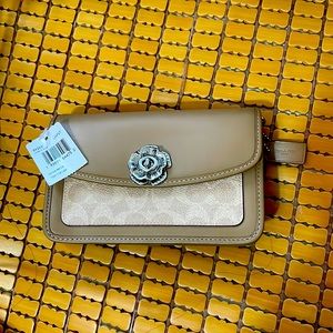 🌺🌹Coach Parker Crossbody In Signature Canvas Sand Taupe 89289 Original Pkg